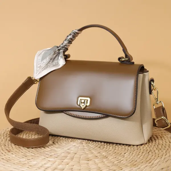 Stylish all match contrast color women handbag - Image 11