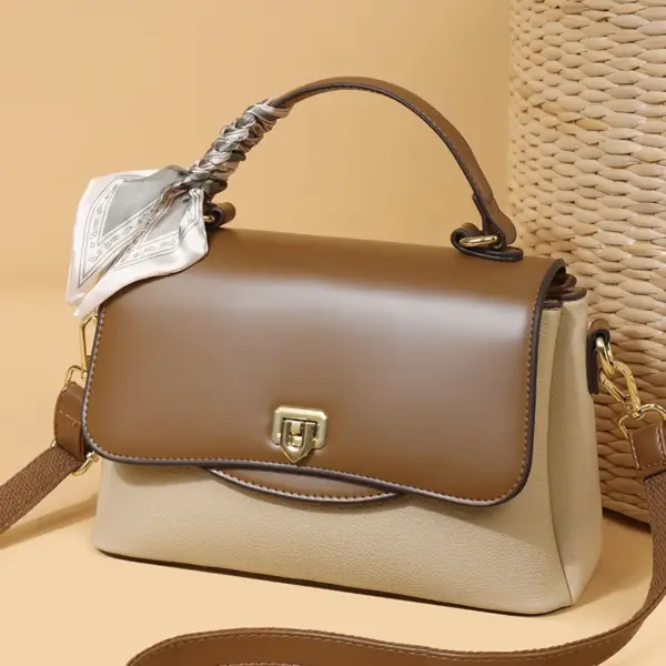 Stylish all match contrast color women handbag - Image 12