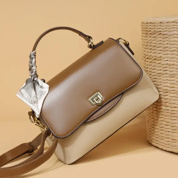 Stylish all match contrast color women handbag - Image 13