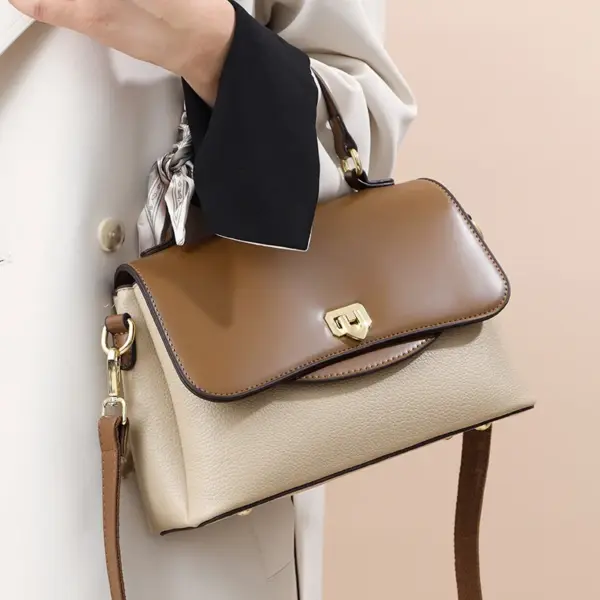 Stylish all match contrast color women handbag - Image 6