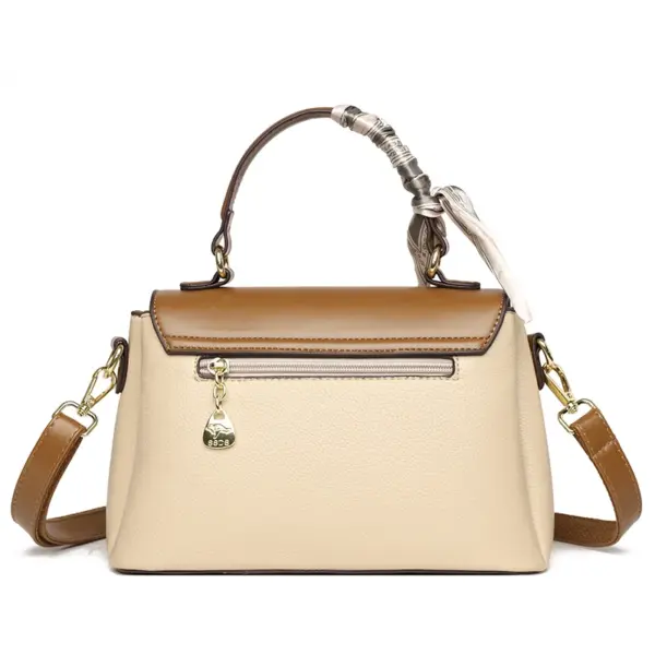 Stylish all match contrast color women handbag - Image 3