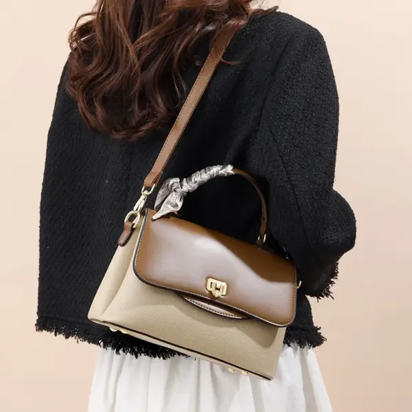 Stylish all match contrast color women handbag - Image 9