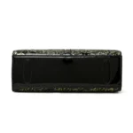Stylish flower embossed bright leather handbag - Image 4
