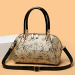 Vintage flower embossed luxury women tote bag - Image 11