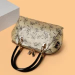 Vintage flower embossed luxury women tote bag - Image 12