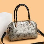 Vintage flower embossed luxury women tote bag - Image 17