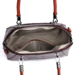 Vintage flower embossed luxury women tote bag - Image 18