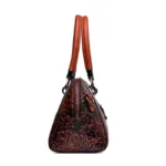 Vintage flower embossed luxury women tote bag - Image 3