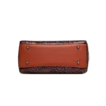 Vintage flower embossed luxury women tote bag - Image 5