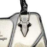 Splicing design bright leather women handbag - Image 8