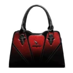 Splicing design bright leather women handbag