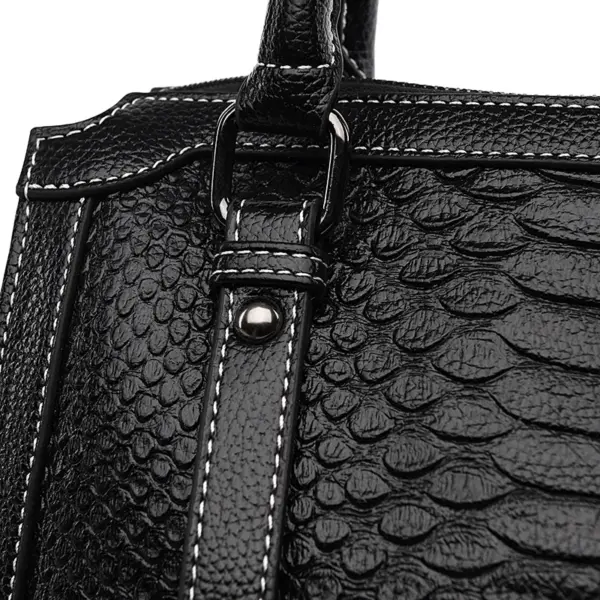 Croc curved large capacity women tote bag - Image 11