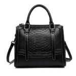 Croc curved large capacity women tote bag