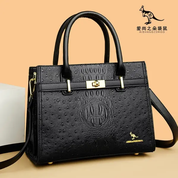 Croc embossed elegant women tote bag - Image 10