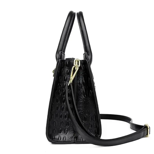 Croc embossed elegant women tote bag - Image 3