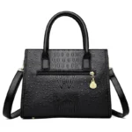 Croc embossed elegant women tote bag - Image 4