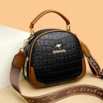 Croc embossed round pattern women designer bag - Image 10