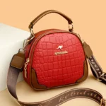 Croc embossed round pattern women designer bag - Image 11