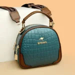 Croc embossed round pattern women designer bag - Image 13