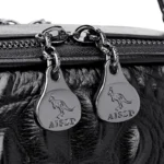 Croc embossed vintage square handbag - Image 5