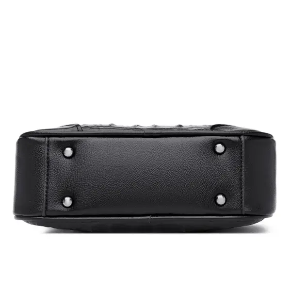 Croc embossed vintage square handbag - Image 8