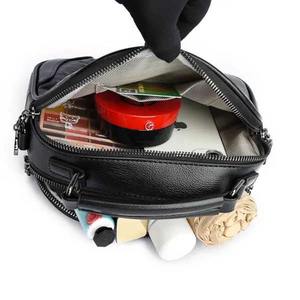 Croc embossed vintage square handbag - Image 16