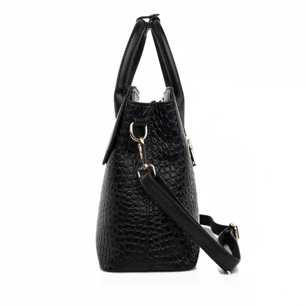 Crocodile curved elegant women tote bag - Image 3