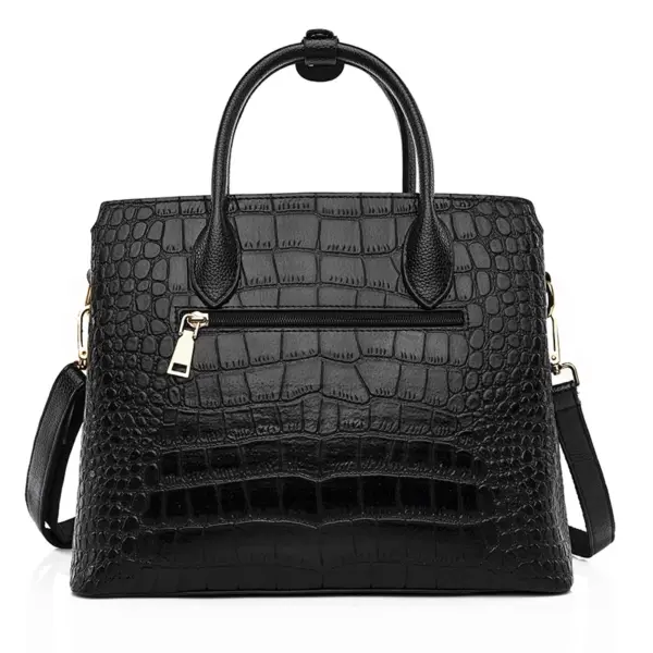 Crocodile curved elegant women tote bag - Image 4