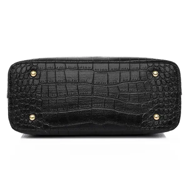 Crocodile curved elegant women tote bag - Image 5