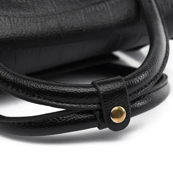 Crocodile embossed pattern elegant tote bag - Image 10