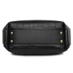 Crocodile embossed pattern elegant tote bag - Image 11