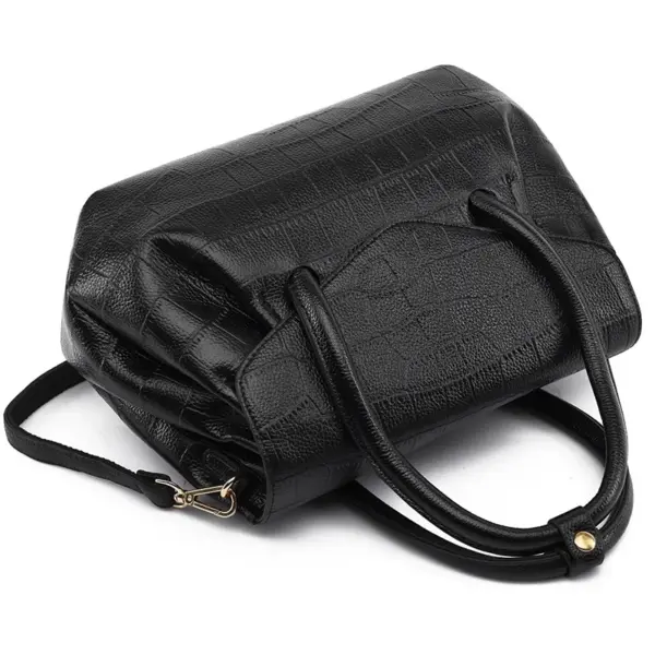 Crocodile embossed pattern elegant tote bag - Image 12