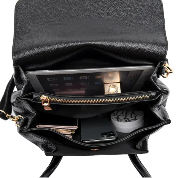 Crocodile embossed pattern elegant tote bag - Image 3