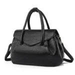 Crocodile embossed pattern elegant tote bag - Image 7