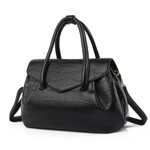 Crocodile embossed pattern elegant tote bag - Image 7