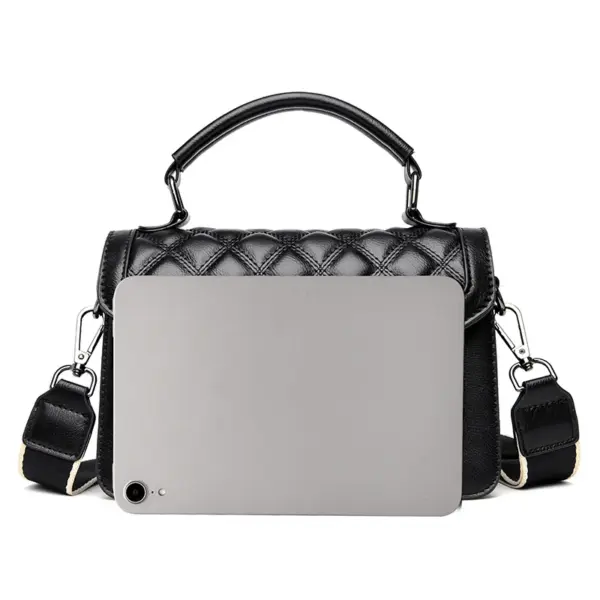 Elegant lattice vegan leather women handbag - Image 3