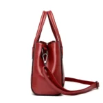 Flower embossed design shoulder tote bag - Image 2
