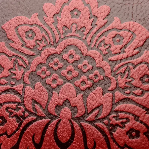 Flower embossed design shoulder tote bag - Image 4