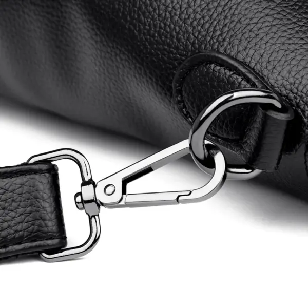 Large capacity soft leather commuter tote bag - Image 6