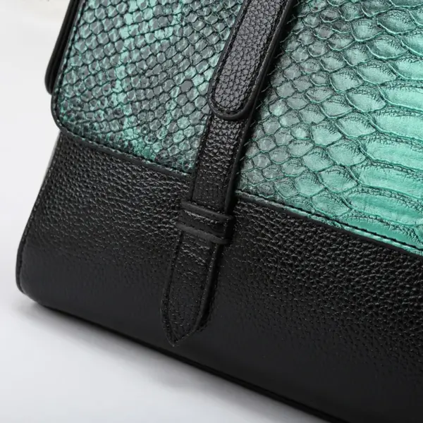 Luxury Snakeskin Embossed Women Tote Bag - Image 8