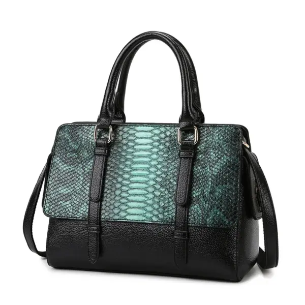Luxury Snakeskin Embossed Women Tote Bag - Image 2
