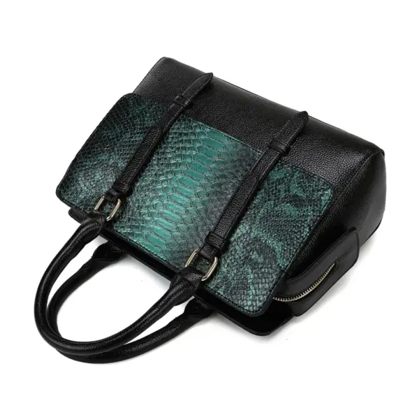 Luxury Snakeskin Embossed Women Tote Bag - Image 5