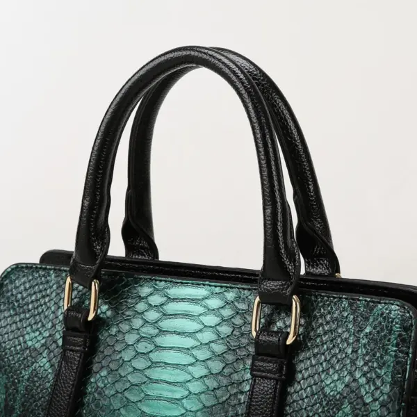 Luxury Snakeskin Embossed Women Tote Bag - Image 6