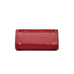 Embossed pattern round designer handbag - Image 5