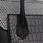 Luxury snakeskin pattern large capacity tote bag - Image 11