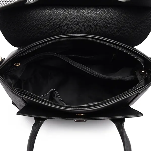 Luxury snakeskin pattern large capacity tote bag - Image 17