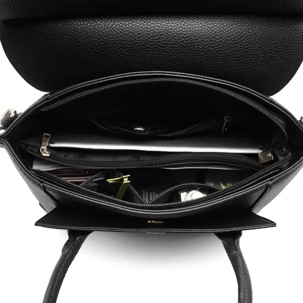 Luxury snakeskin pattern large capacity tote bag - Image 18