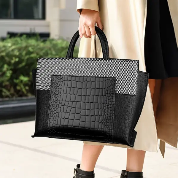 Luxury snakeskin women designer tote bag - Image 2