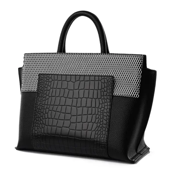 Luxury snakeskin women designer tote bag - Image 11