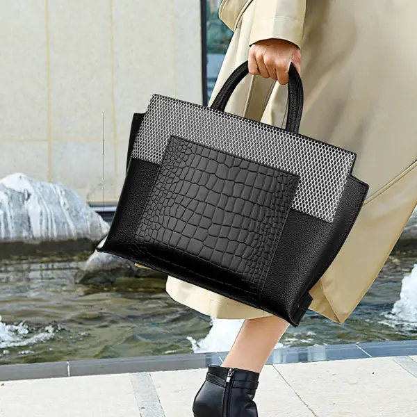 Luxury snakeskin women designer tote bag - Image 7